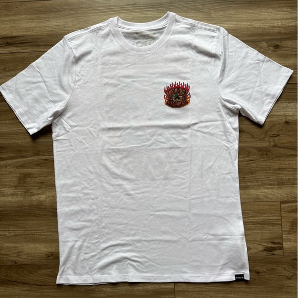 Hurley EVERYDAY BOWLS SHORT SLEEVE TEE White Men’s Size Medium NEW - Picture 5 of 11